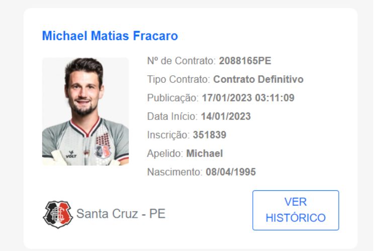 Michael pode estrear pelo Santa Cruz