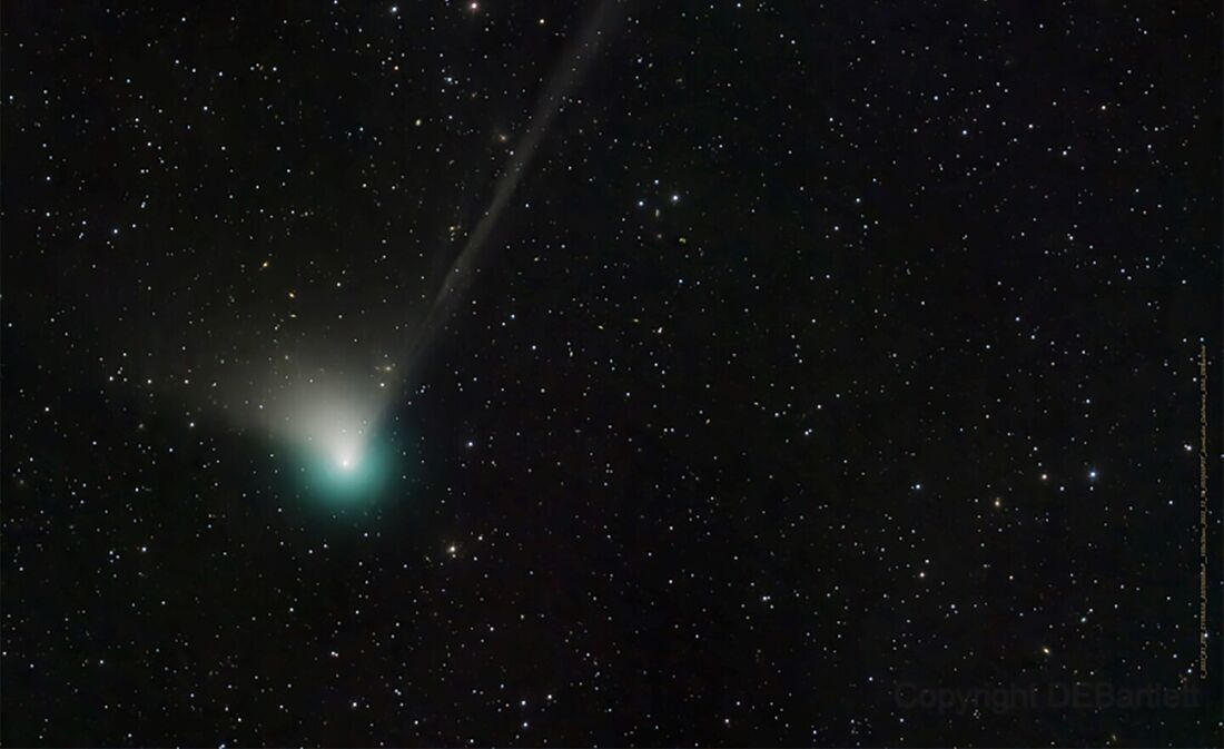 O cometa C/2023 A3 Tsuchinshan-ATLAS, conhecido como o cometa do século, estará mais próximo da Terra no dia 12 de outubro deste ano