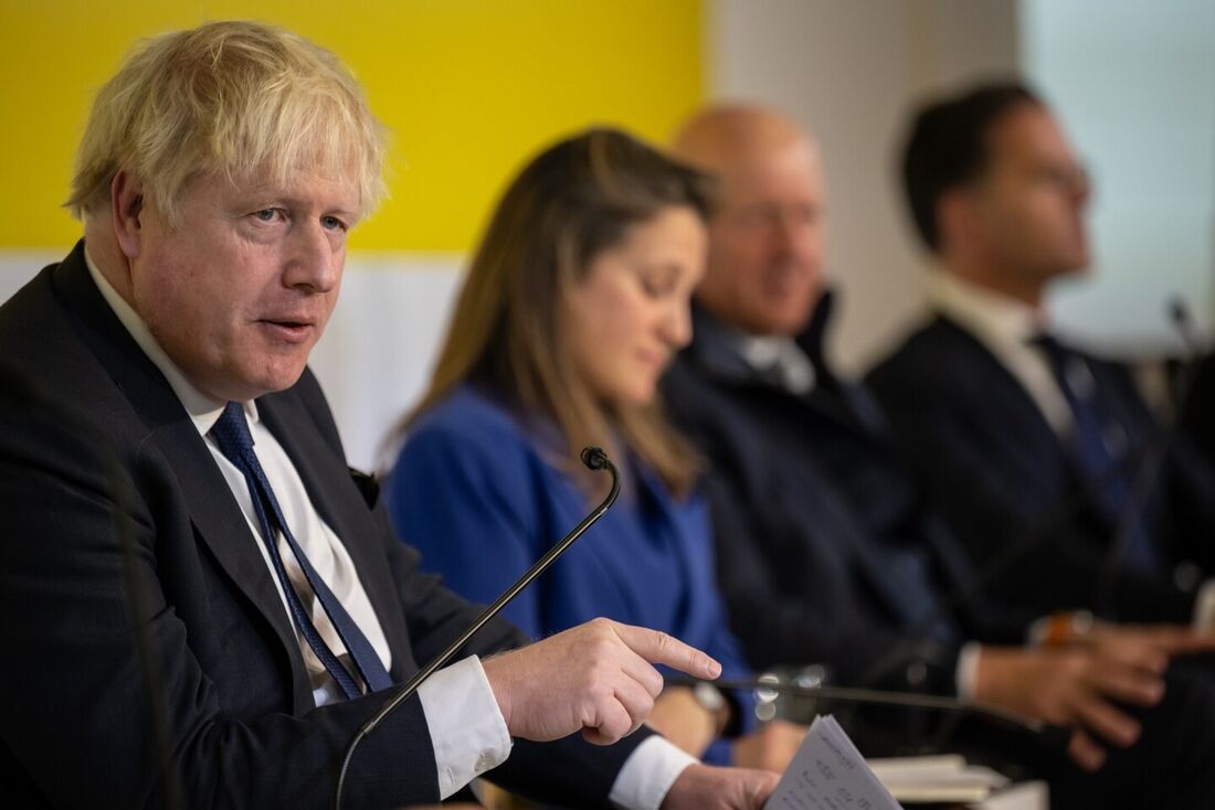 Boris Johnson em Davos