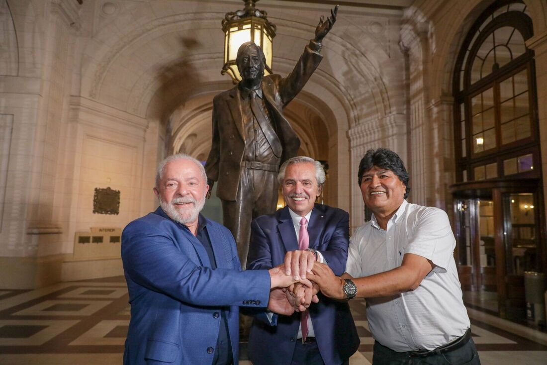 Luiz Inácio Lula da Silva, Alberto Fernandez e Evo Morales