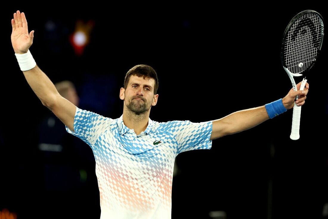 Em pouco mais de duas horas, Djokovic venceu por 3 sets a 0 (6-1, 6-2, 6-4) 