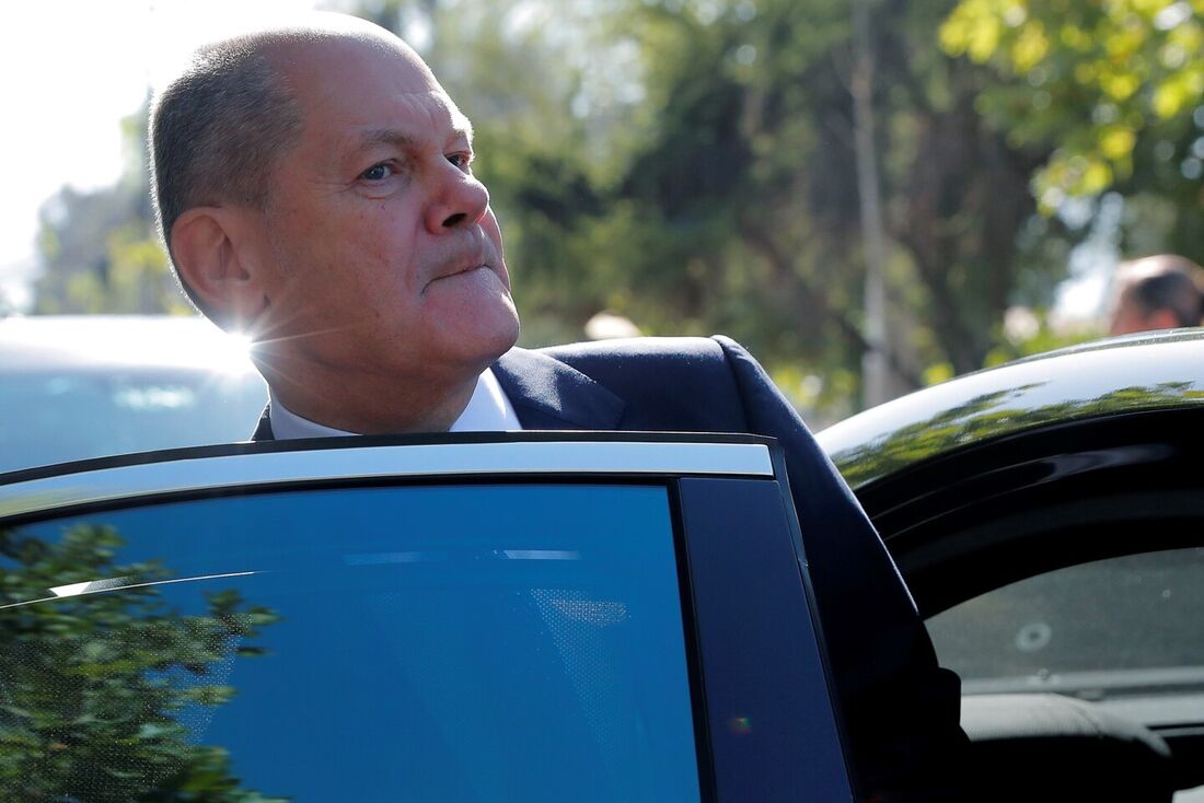 Chanceler da Alemanha, Olaf Scholz. Esta é a primeira visita oficial de um chefe de governo alemão ao Brasil em oito anos