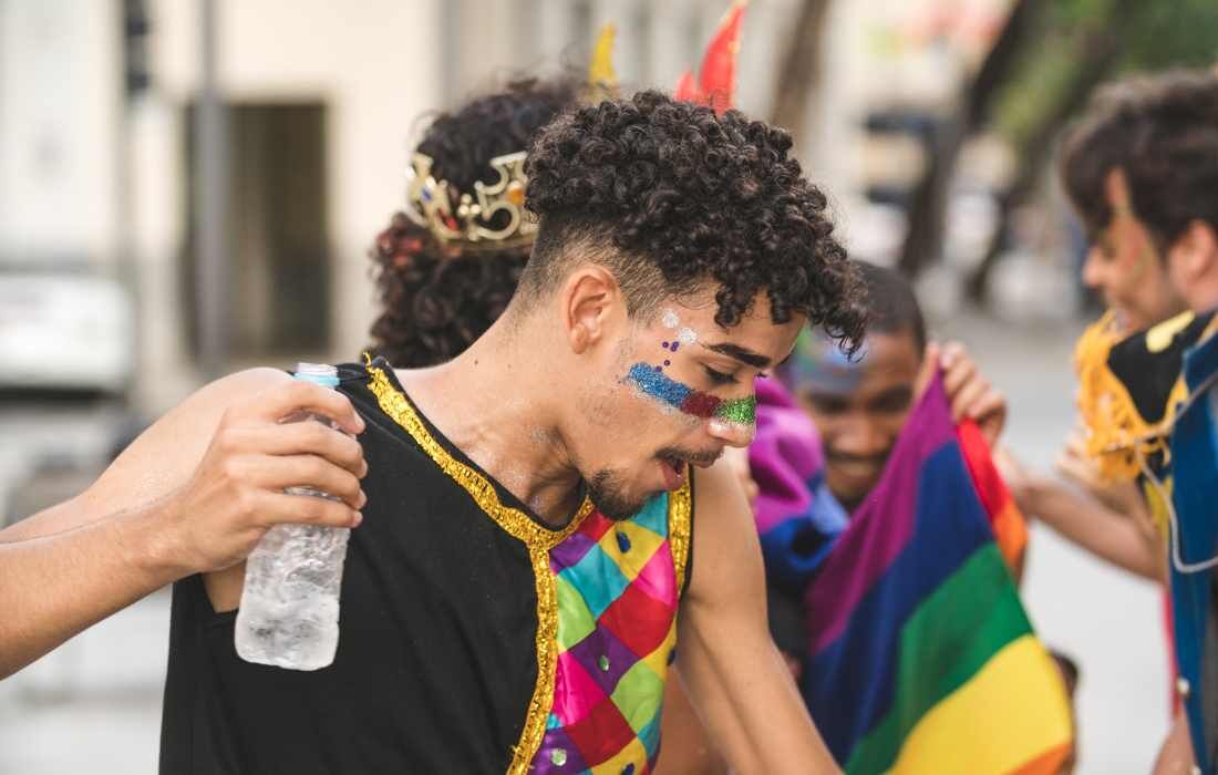 Hidratação na folia