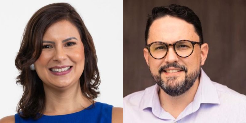 Secretários estaduais Ana Luíza Gonçalves e Guilherme Cavalcanti