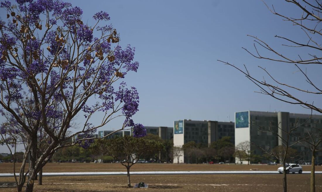 Esplanada dos Ministérios, em Brasília