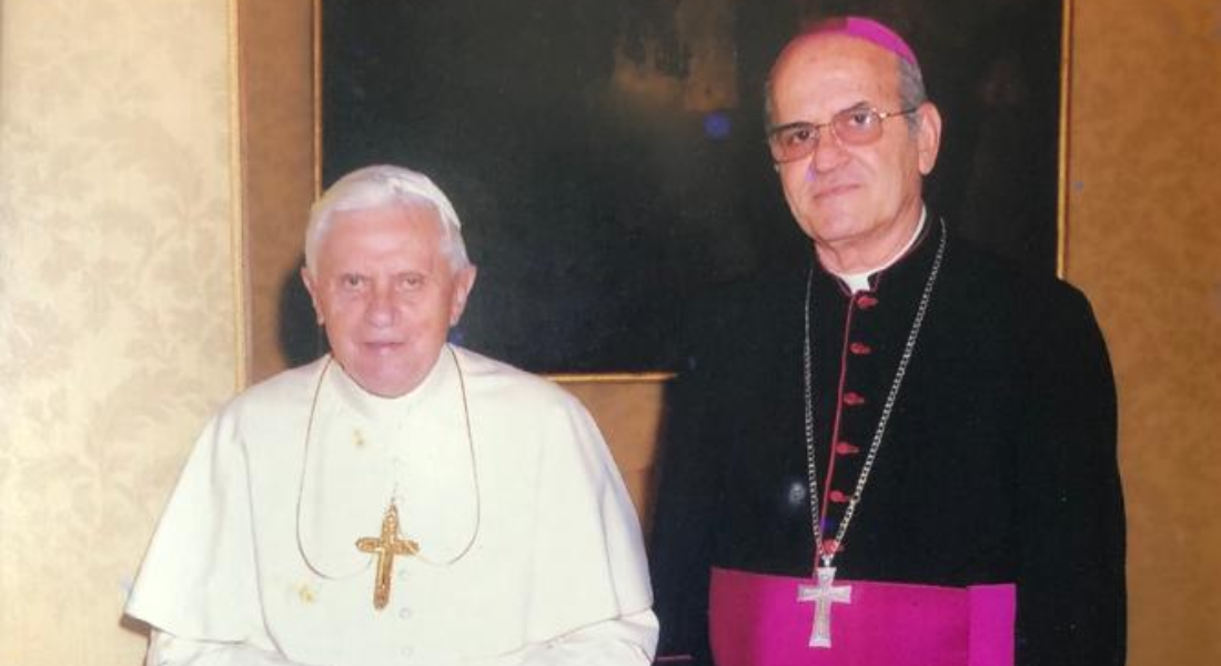 Dom Fernando Saburido ao lado do papa Bento XVI