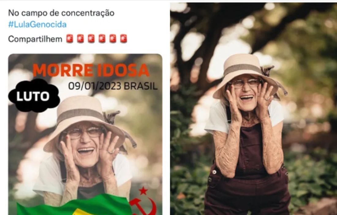 Família de idosa ficou revoltada com disseminação de postagem falsa que engana ao dizer que tenha morrido entre presos por ato terrorista em Brasília