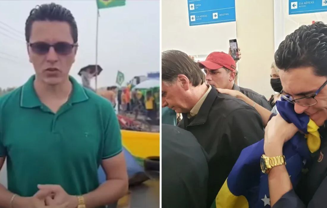 Carlos Victor de Carvalho divulgou vídeos na porta do QG em Campos dos Goytacazes