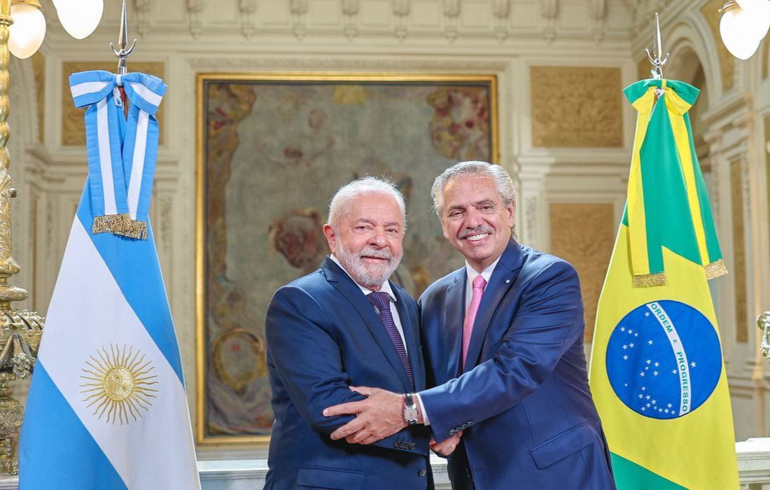 Presidente Lula e Alberto Fernandez, presidente da Argentina