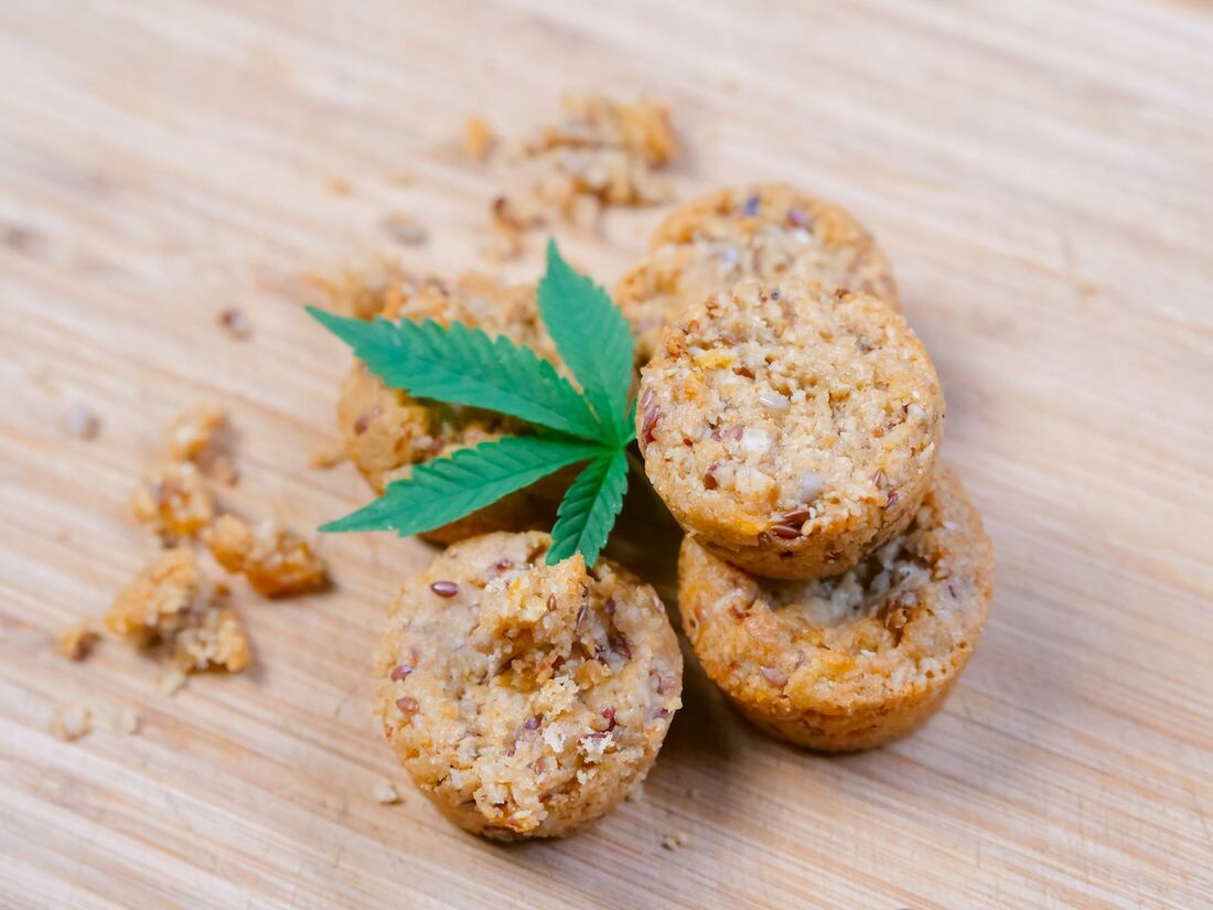 Comida com THC, ingrediente psicoativo da maconha