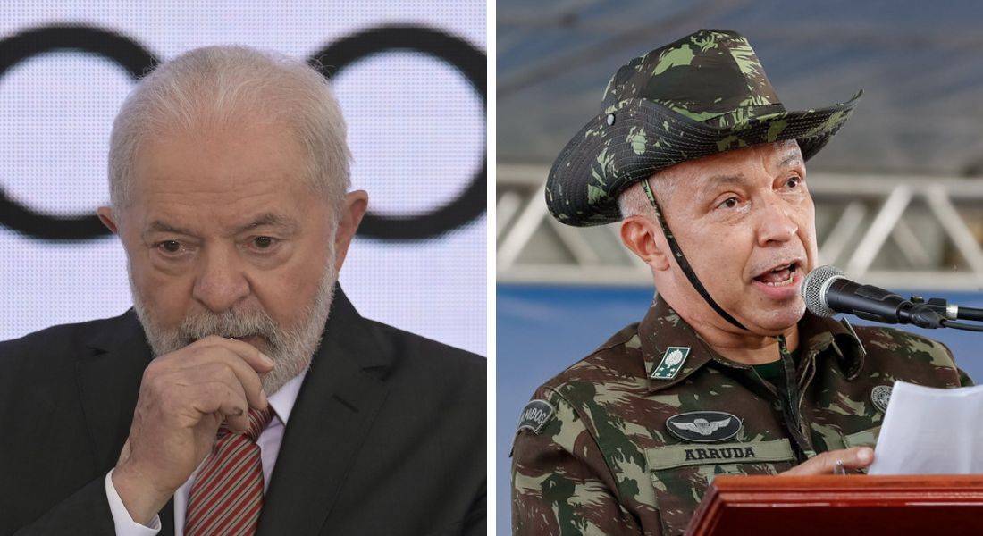 Presidente Lula e o ex-comandante do Exército Júlio César de Arruda