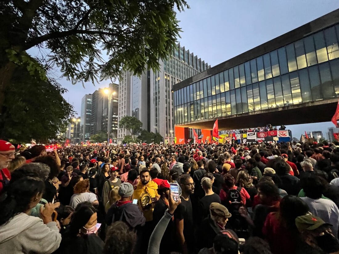 Ato pró-democracia na Avenida Paulista 