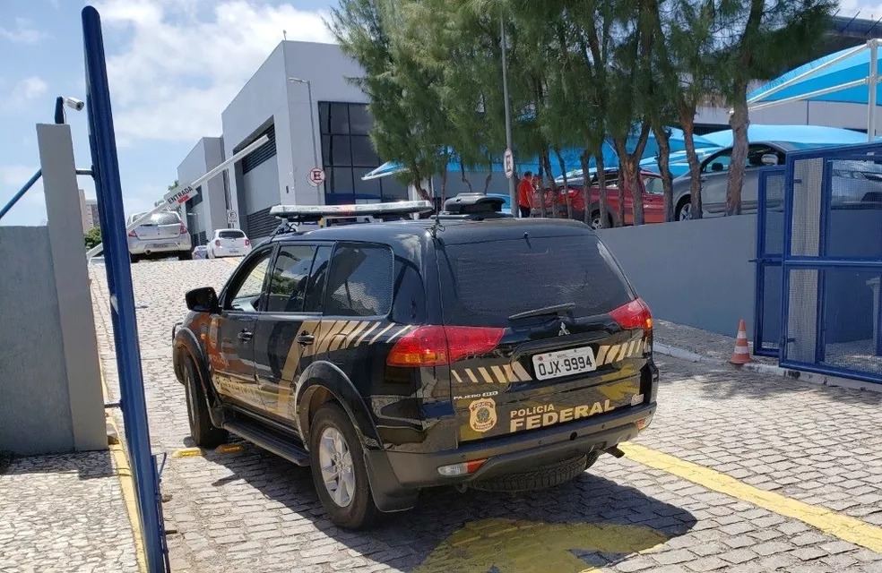 Sede da Polícia Federal no Rio de Grande do Norte, para onde o preso foi levado