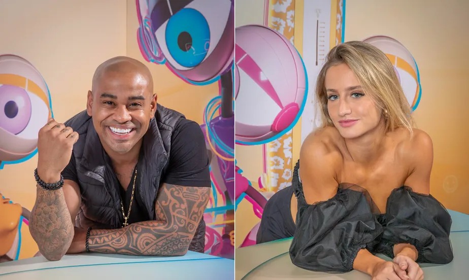 Cezar Black e Bruna Griphao, participantes do 'BBB 23' 