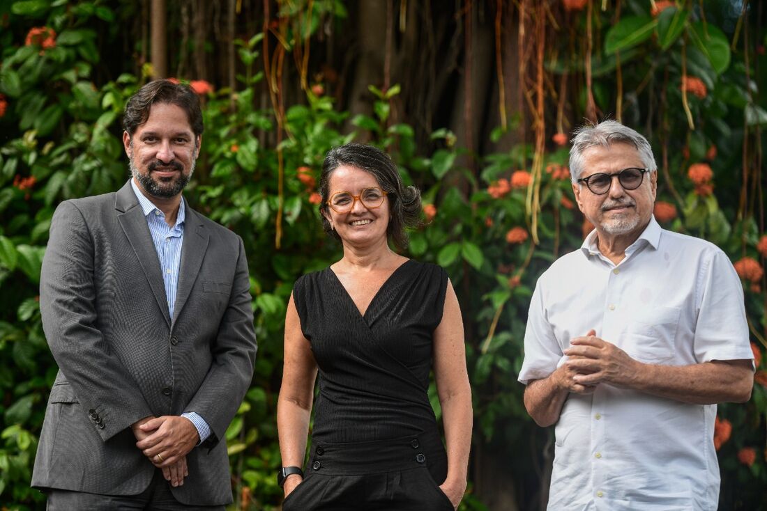 Bruno Suassuna, Elane Cabral e Antônio Jorge Araújo, da  AJA Governança & Sucessão