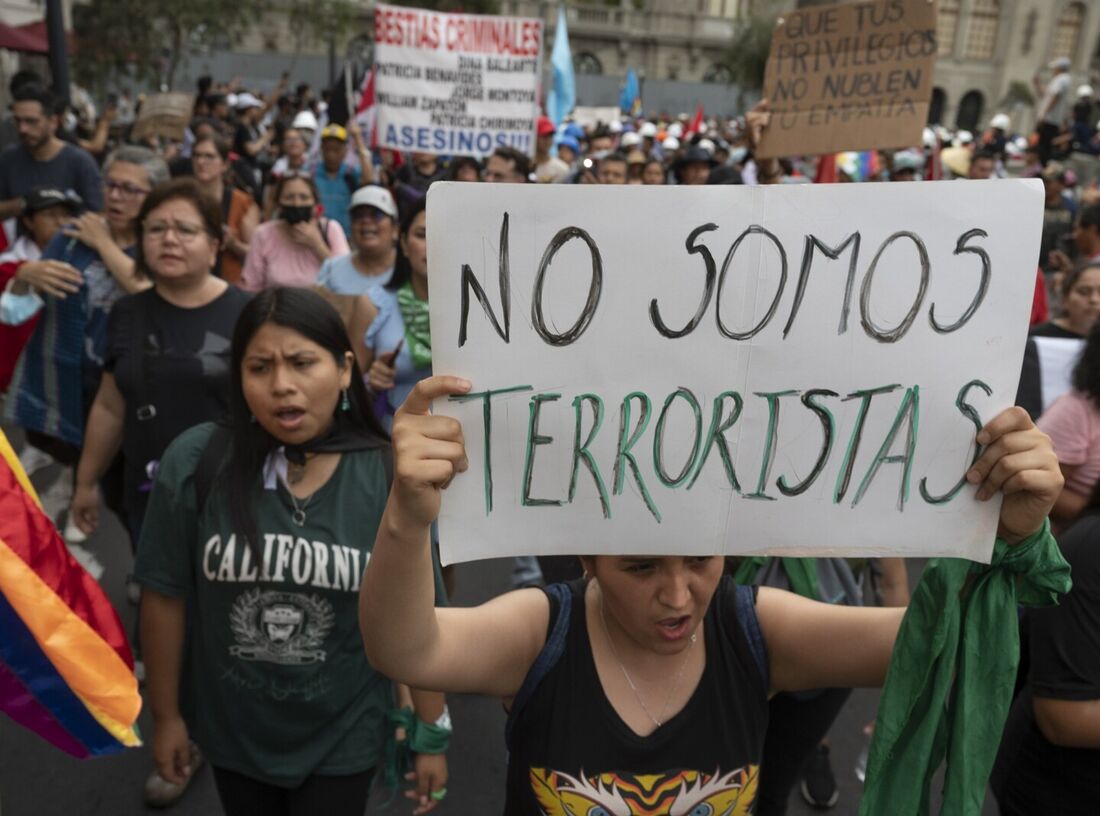 Protestos no Peru