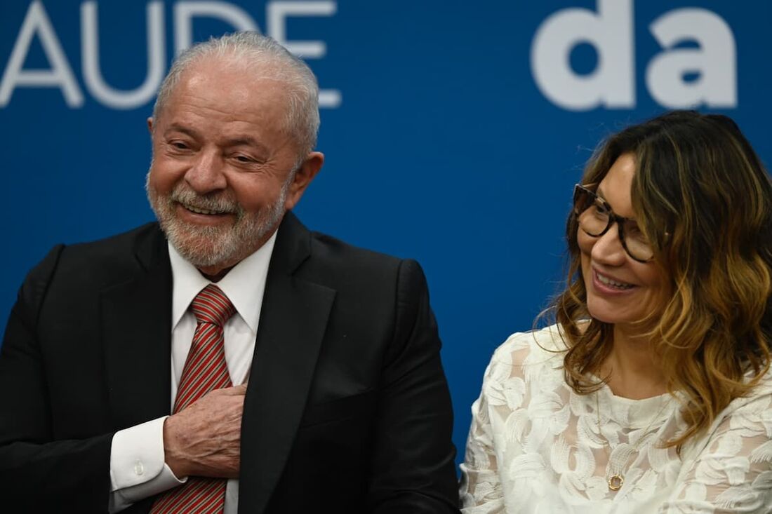 Luiz Inácio Lula da Silva e sua esposa Janja