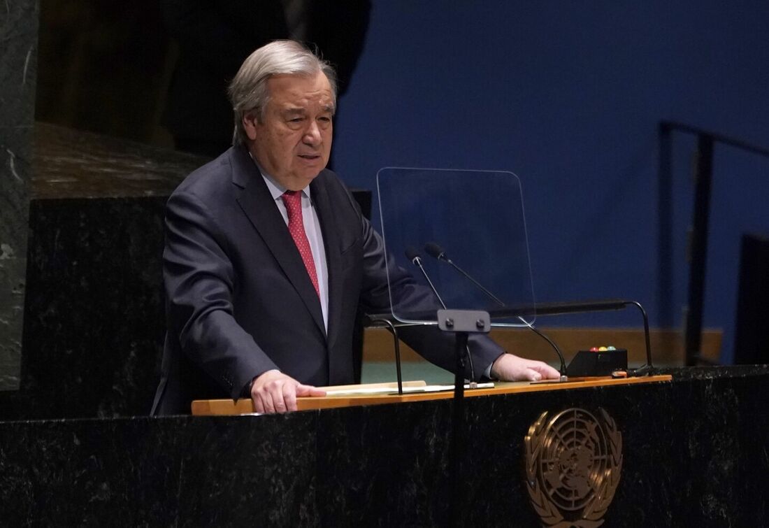 Secretário-geral da ONU na Assembleia,  António Guterres