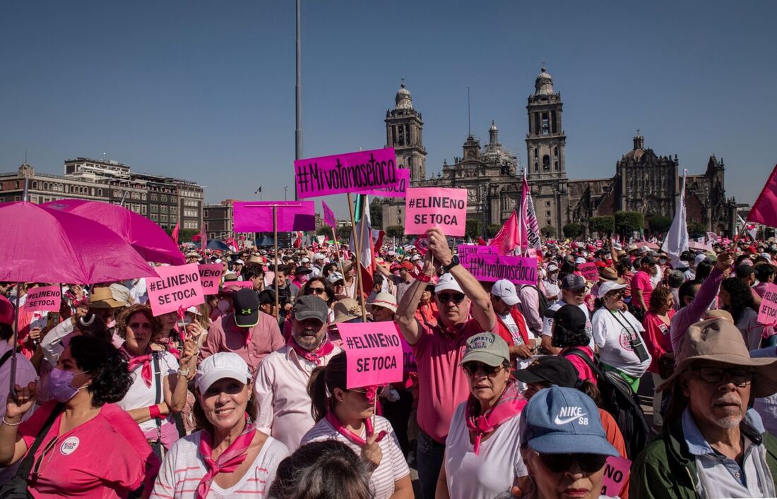 Protesto no México