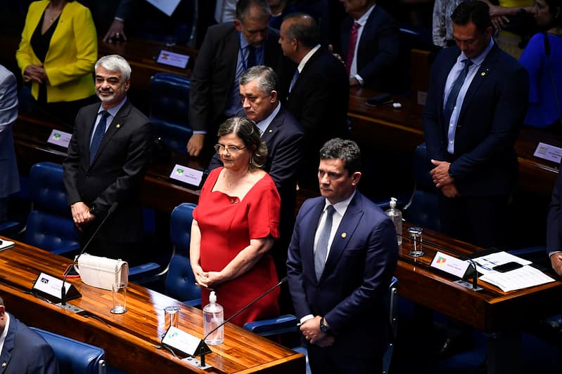 Sérgio Moro ao lado de Teresa Leitão e Humberto Costa