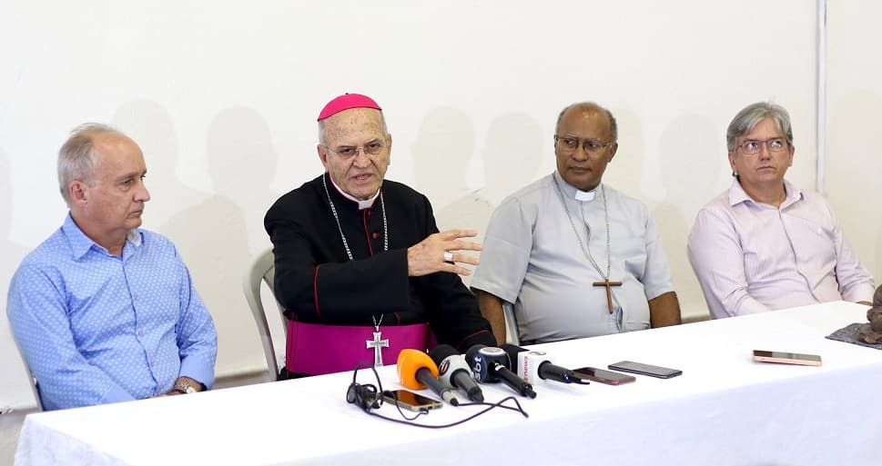 Coletiva para lançar a Campanha da Fraternidade 