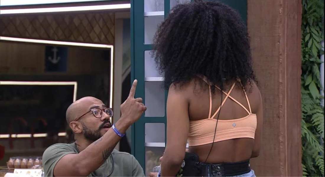 Ricardo e Marvvila, na cozinha do BBB 23