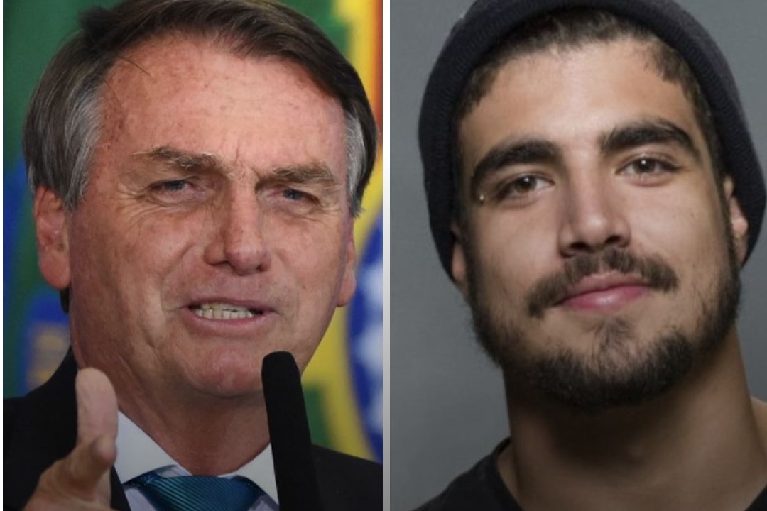 Ex-presidente Jair Bolsonaro e Caio Castro