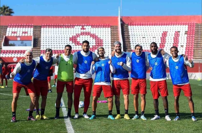 Flamengo no último treino antes da semifinal do Mundial de Clubes