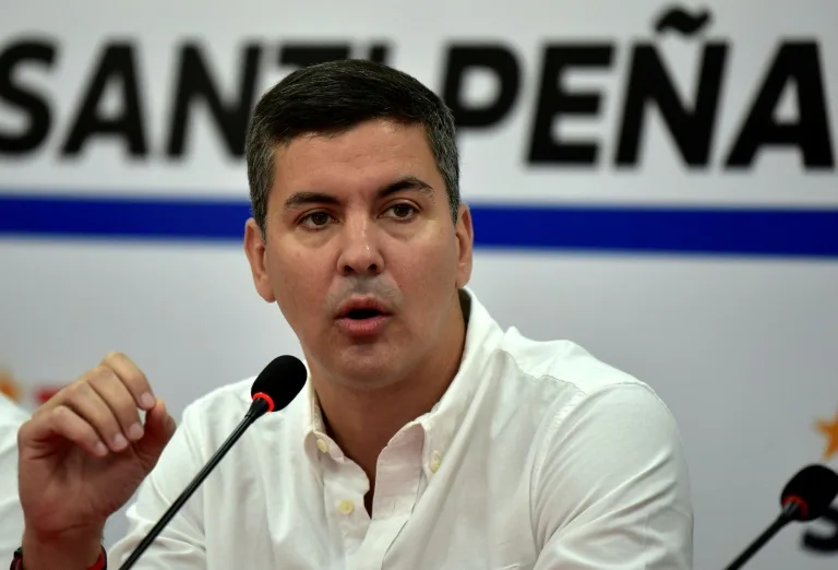 Candidato à presidênica paraguaia, Santiago Peña