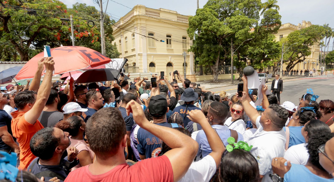 Protesto de profissionais da enfermagem