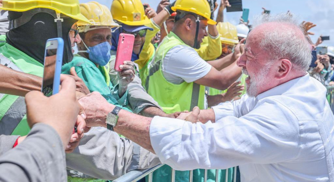 Lula visita obra em Sergipe