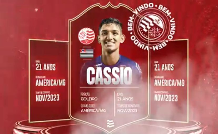 O jovem goleiro chega por emprétimo até novembro, junto ao América-MG