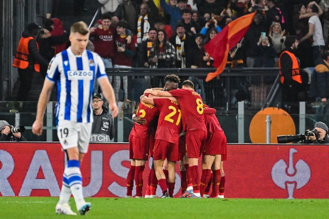 Roma leva boa vantagem para o jogo de volta em San Sebastián