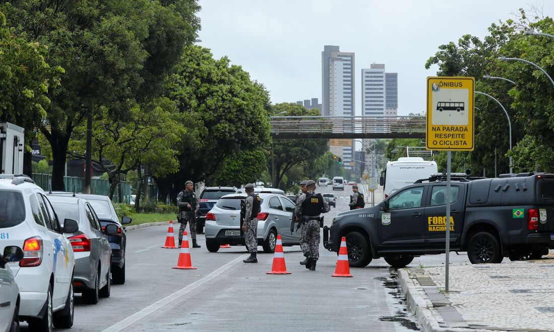 Ação da Força Nacional no Rio Grande do Norte. O número de ataques registrados no estado somam 307