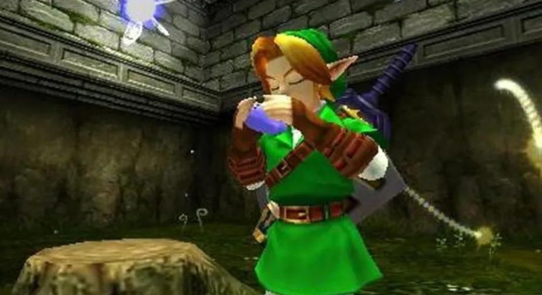 Imagem do jogo "The Legend of Zelda: Ocarina of Time" para Nintendo 3DS