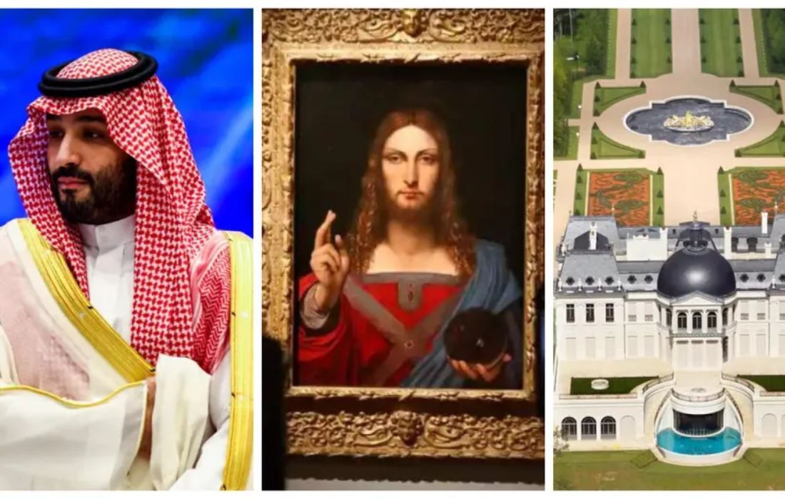 A fortuna de Bin Salman: Da Vinci de R$ 2,7 bi, clube na Inglaterra, castelo de R$ 200 mi 