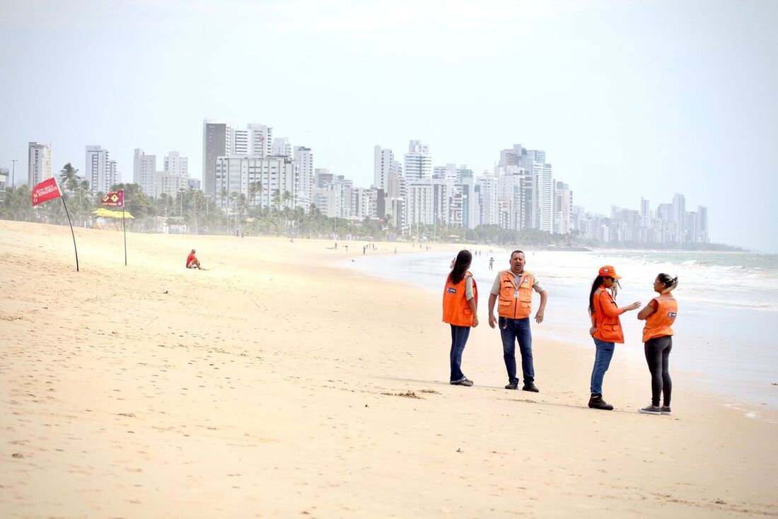 A praia de Piedade registrou dois incidentes com tubarão nos últimos dias