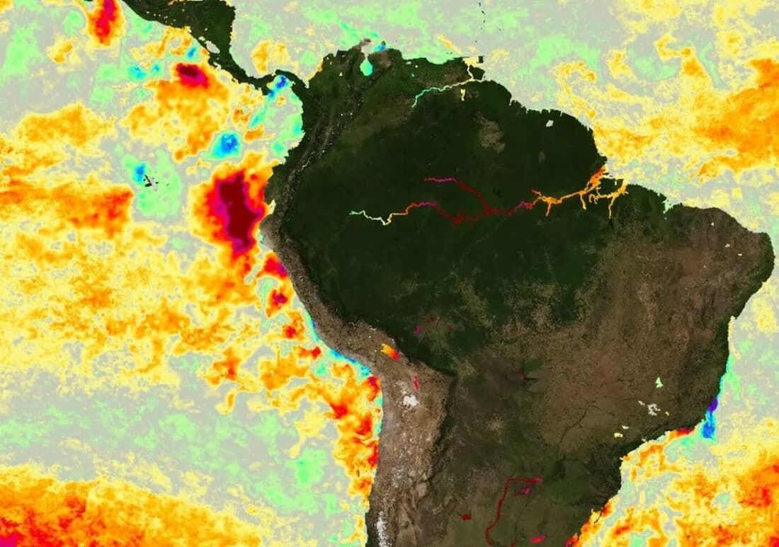 O forte aquecimento da temperatura do mar no Pacífico Tropical Leste, próximo à costa oeste da América do Sul, acendeu o alerta para El Niño Costeiro, causador do ciclone Yaku