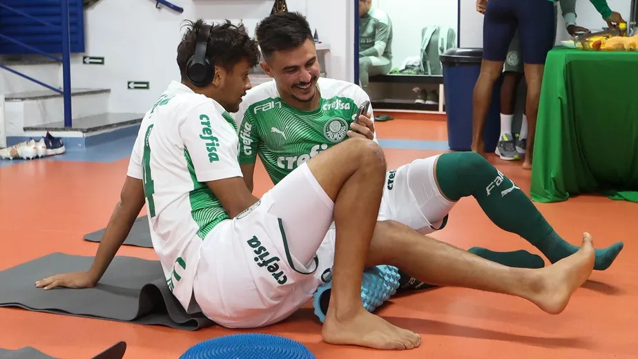 Scarpa e Willian Bigode em tempos de Palmeiras 