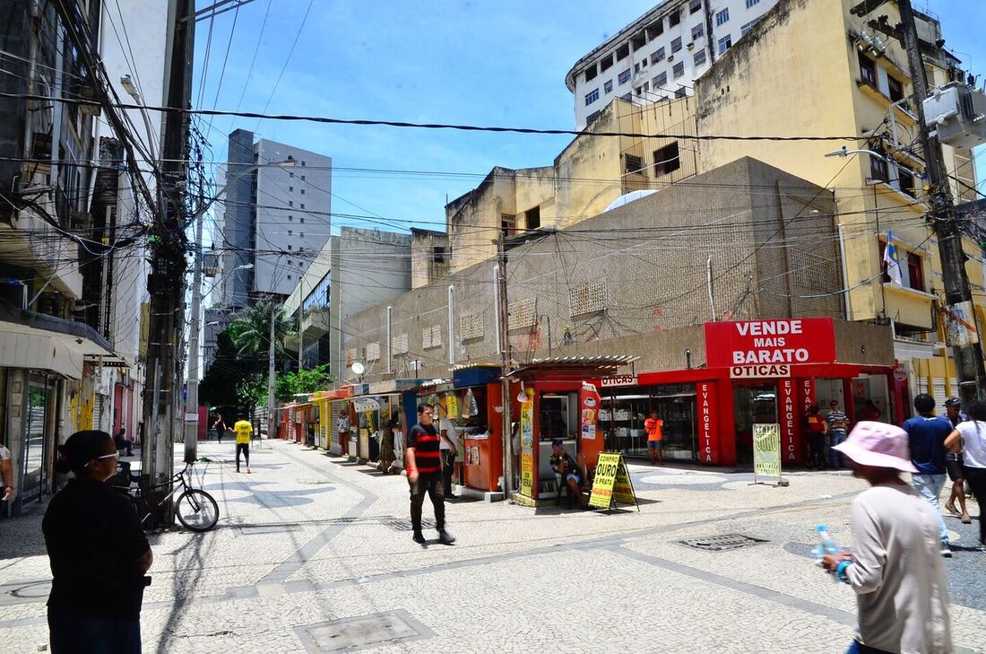 Rua das Flores, local do assalta a turista Argentina