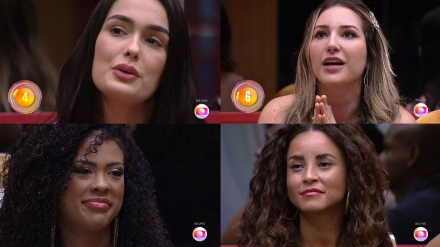 Larissa, Amanda, Marvvila e Domitila estão na berlinda