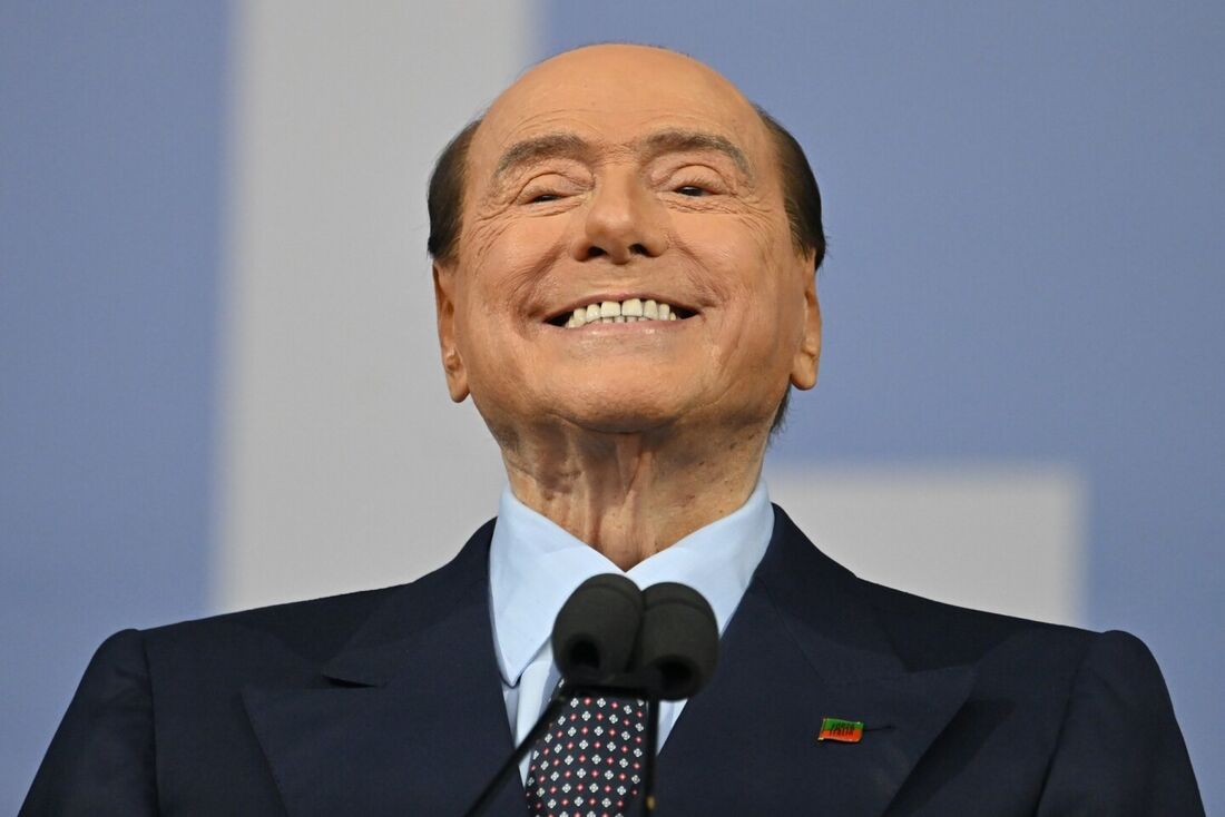 O falecido Silvio Berlusconi, ex-primeiro ministro italiano