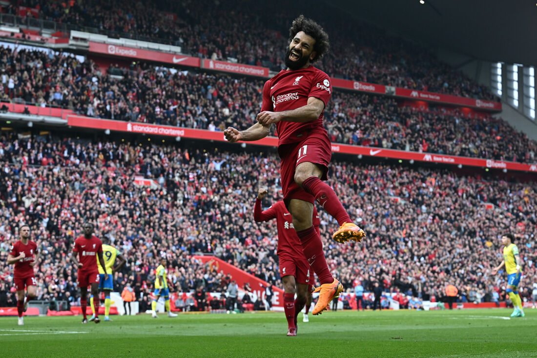 Artilheiro do Liverpool, Salah chegou ao seu 16&ordm; gol no campeonato inglês