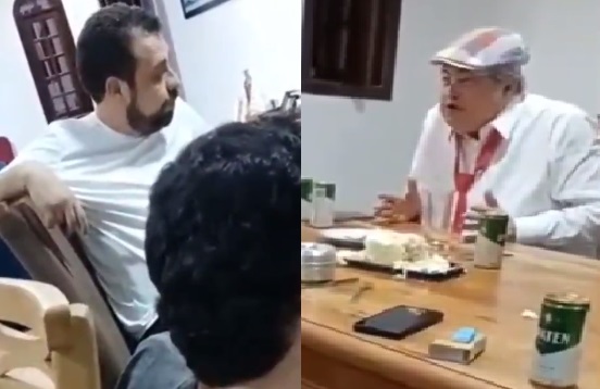 Guilherme Boulos e Datena em conversa que circula pelas redes sociais