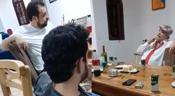 Guilherme Boulos e Datena em conversa que circula pelas redes sociais