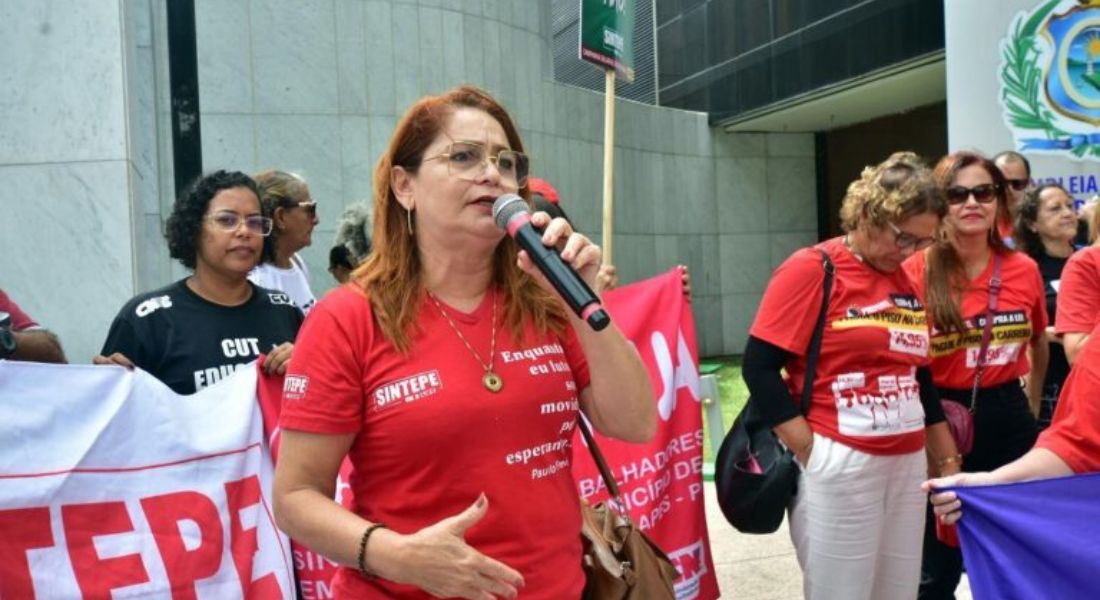 Sintepe realiza primeira paralisação do ano nas escolas da rede estadual