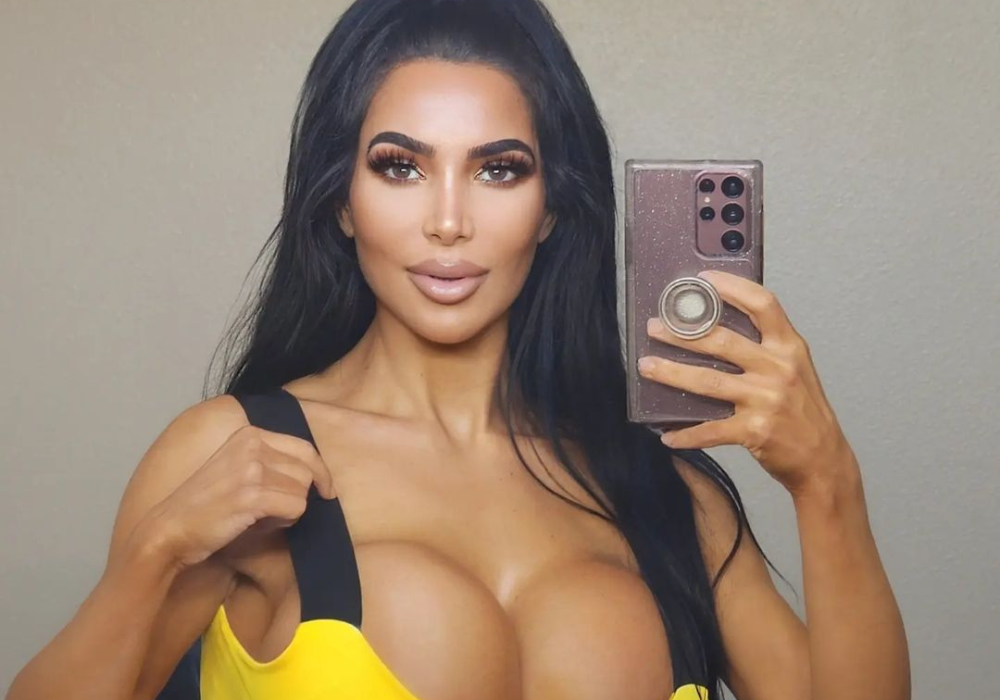 Ashten G, sósia de Kim Kardashian