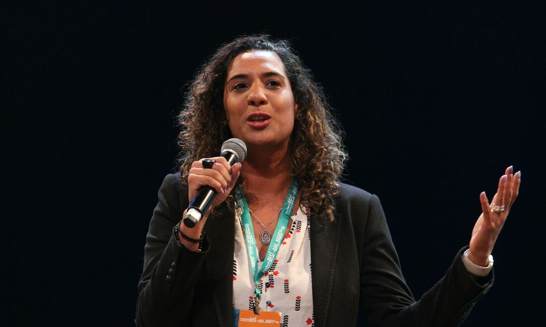 A ministra de Igualdade Racial, Anielle Franco, participa do 12&ordm; Congresso Gife, com o tema Desafiando Estruturas de Desigualdade