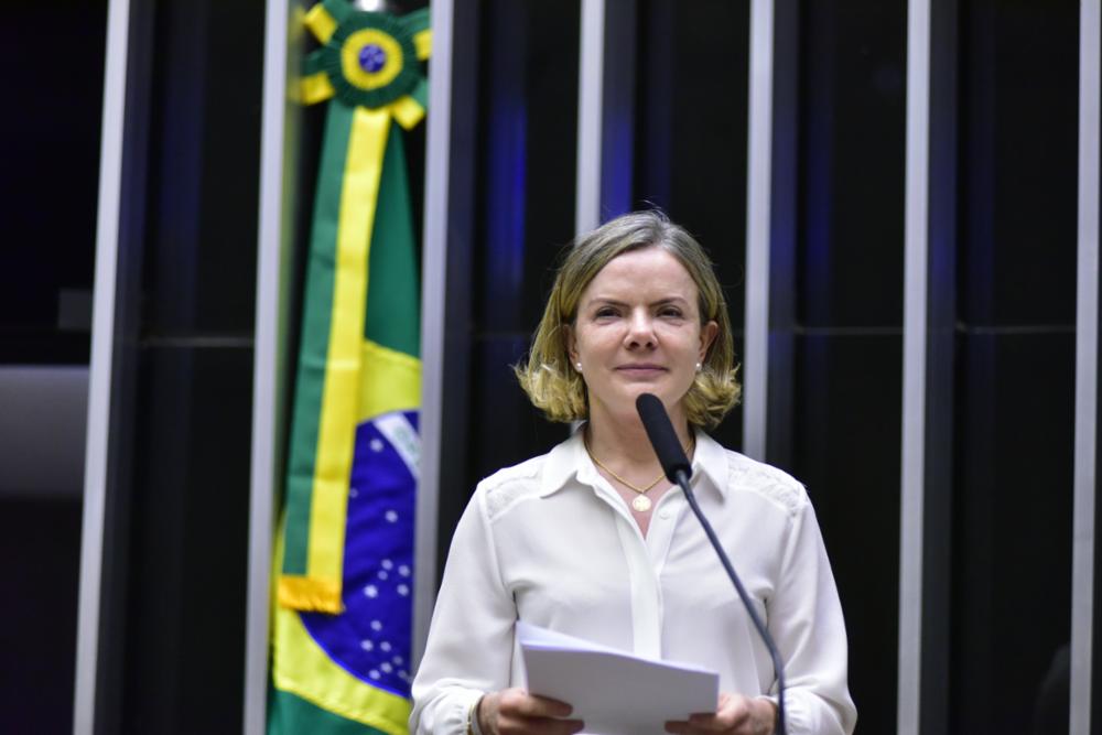 Gleisi Hoffmann, presidente do PT