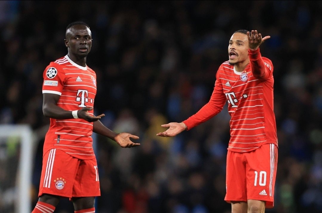 Mané e Sané discutem durante derrota para o City